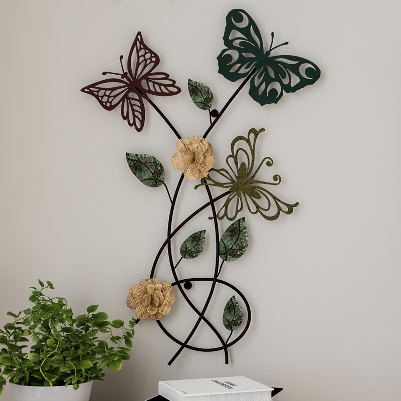 Charming and Trendy Metal Butterfly Wall Art - Home Wall Art Decor